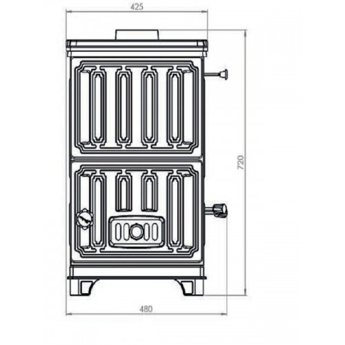 midi tek kapak soba ST-187