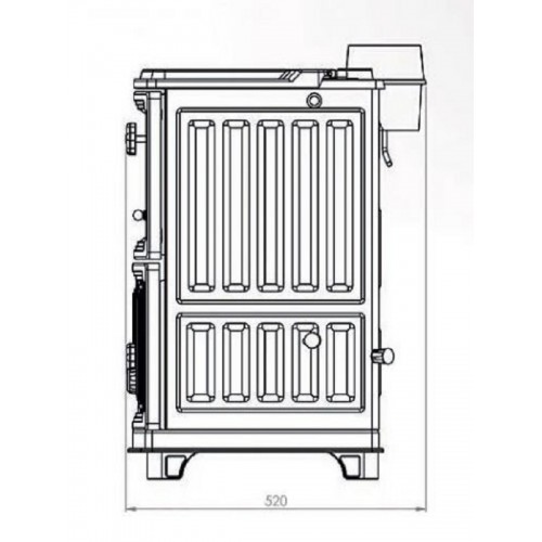 gri mid lüx şömine soba ST-190