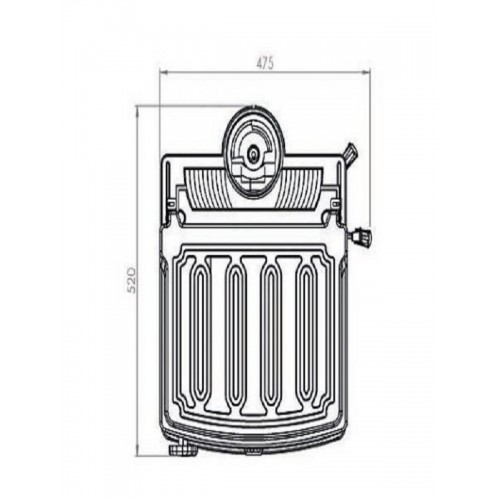 gri mid lüx şömine soba ST-190