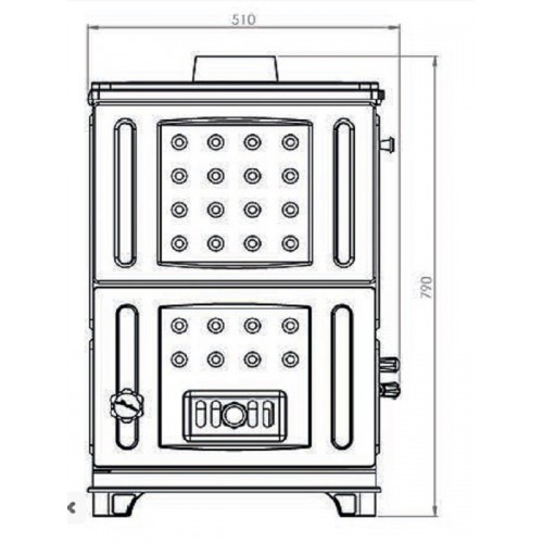 Salon tek kapak soba ST-191