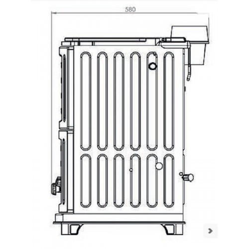 Salon tek kapak soba ST-191