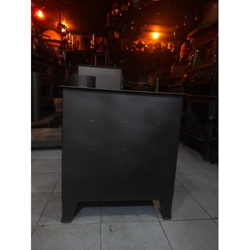 camlı odun kömür şömine ST-102