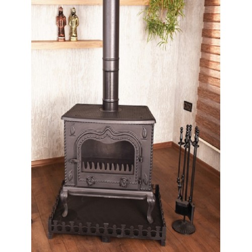 Döküm şömine eramik camlı 006