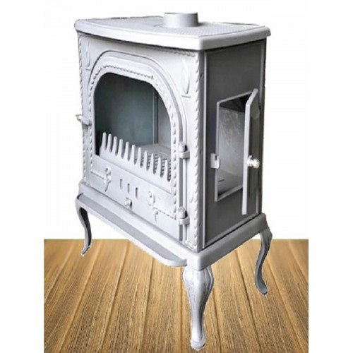 Standart model seramik camlı yan kapaklı döküm şömine 002-c