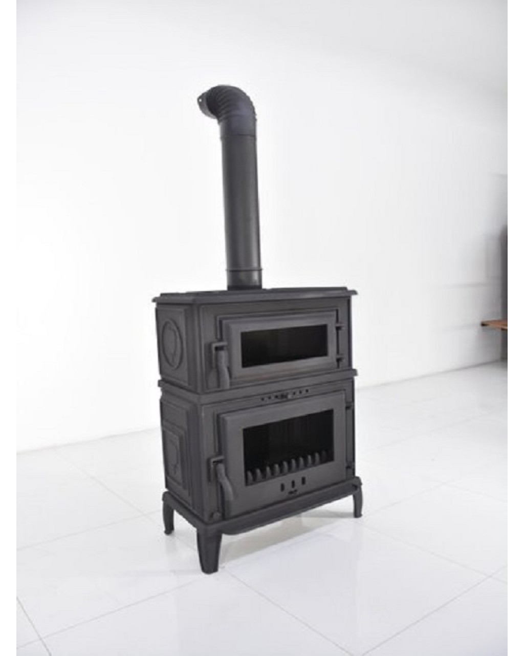 Döküm şömine üstten fırınlı 025-b