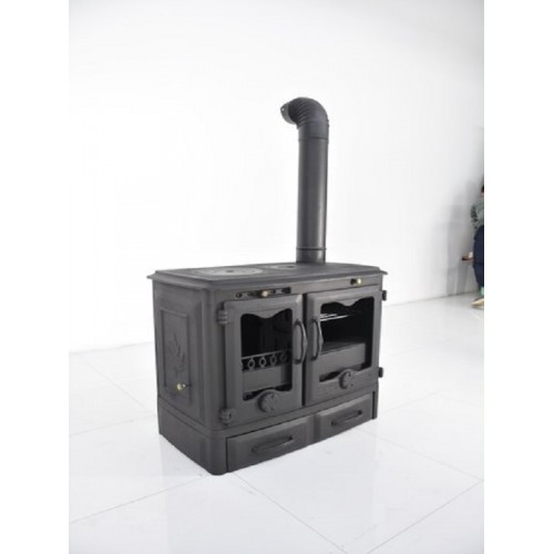 Döküm şömine camlı fırınlı 029