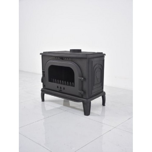 Döküm şömine yan camlı 024-b