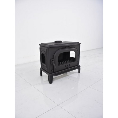 Döküm şömine yan camlı 023-b